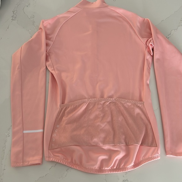 SUGOI Zip up biking running lightweight fleece jacket Back pockets Size Medium - Picture 2 of 13